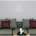 thumbnail image 1 of O Holy Night Christmas Sticker - Winter Quote Decals for Walls - Christmas Decor Decal for Kitchen Living Room Office - Holiday Vinyl Wall Art Decal - 12x12 Inch, Light Gray, 1 of 5