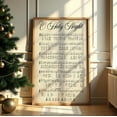thumbnail image 1 of O Holy Night Sheet Music Wall Art, Vintage Poster, Hymn Decor, Stretched Canvas Size 12x18, 1 of 4