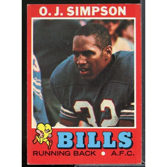 O.J.Simpson Card 1971 Topps #260