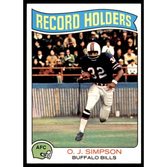 O.J. Simpson Card 1975 Topps #355