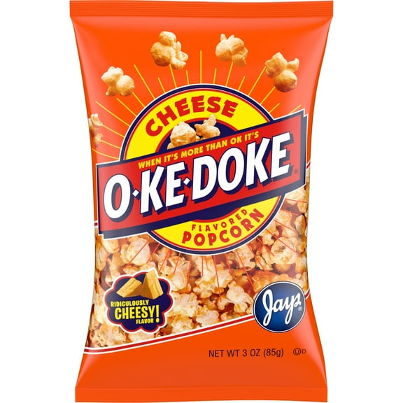 O-Ke-Doke Cheese Popcorn, 3 oz Bag