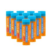 O'Keeffe's Cooling Relief Lip Repair Lip Balm for Dry, Cracked Lips, Stick, Pack of 10