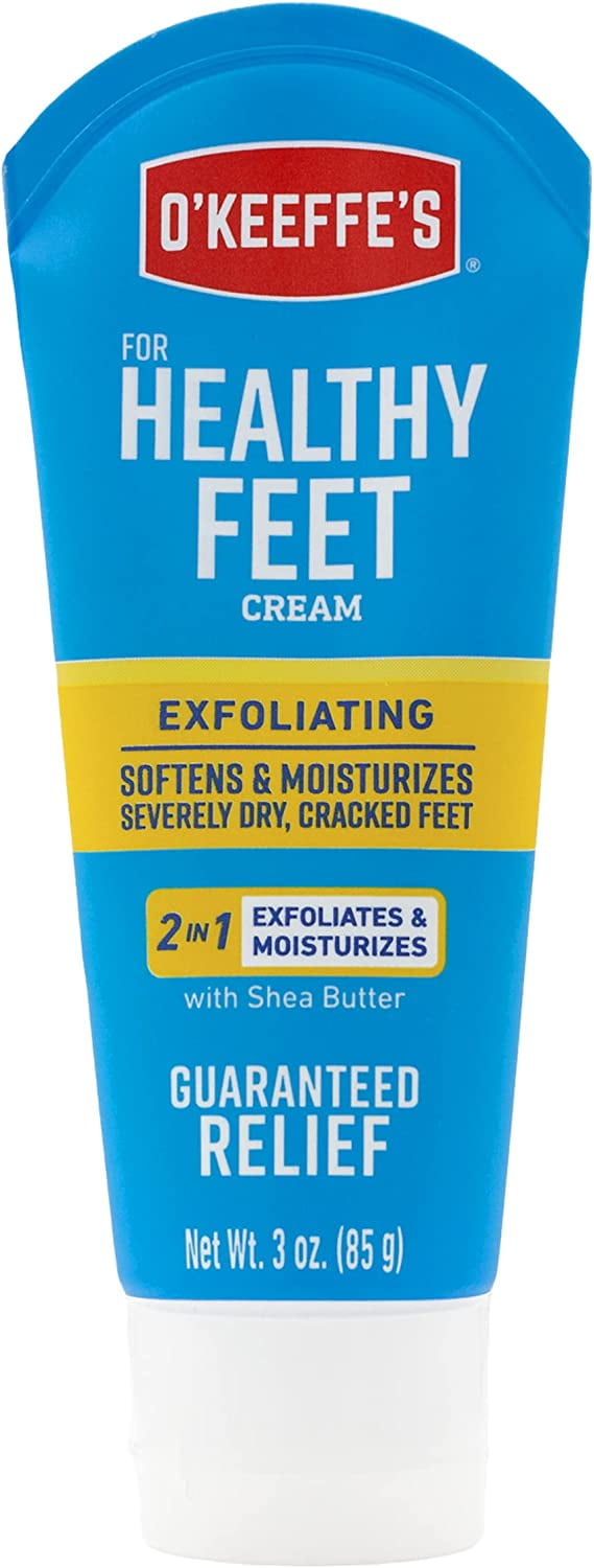 O'Keeffe's Healthy Feet Exfoliating Foot Cream, 3 ounce Tube (Pack of 2