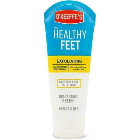 O'Keeffe's Healthy Feet, Exfoliating Foot Cream, 3 oz. Tube - 3 Pack