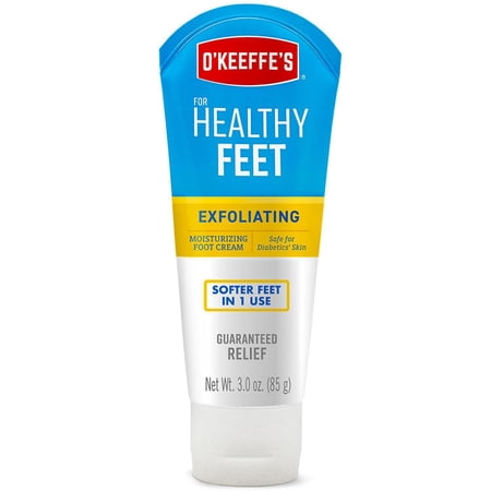 O'Keeffe's Healthy Feet, Exfoliating Foot Cream, 3 oz. Tube - 4 Pack