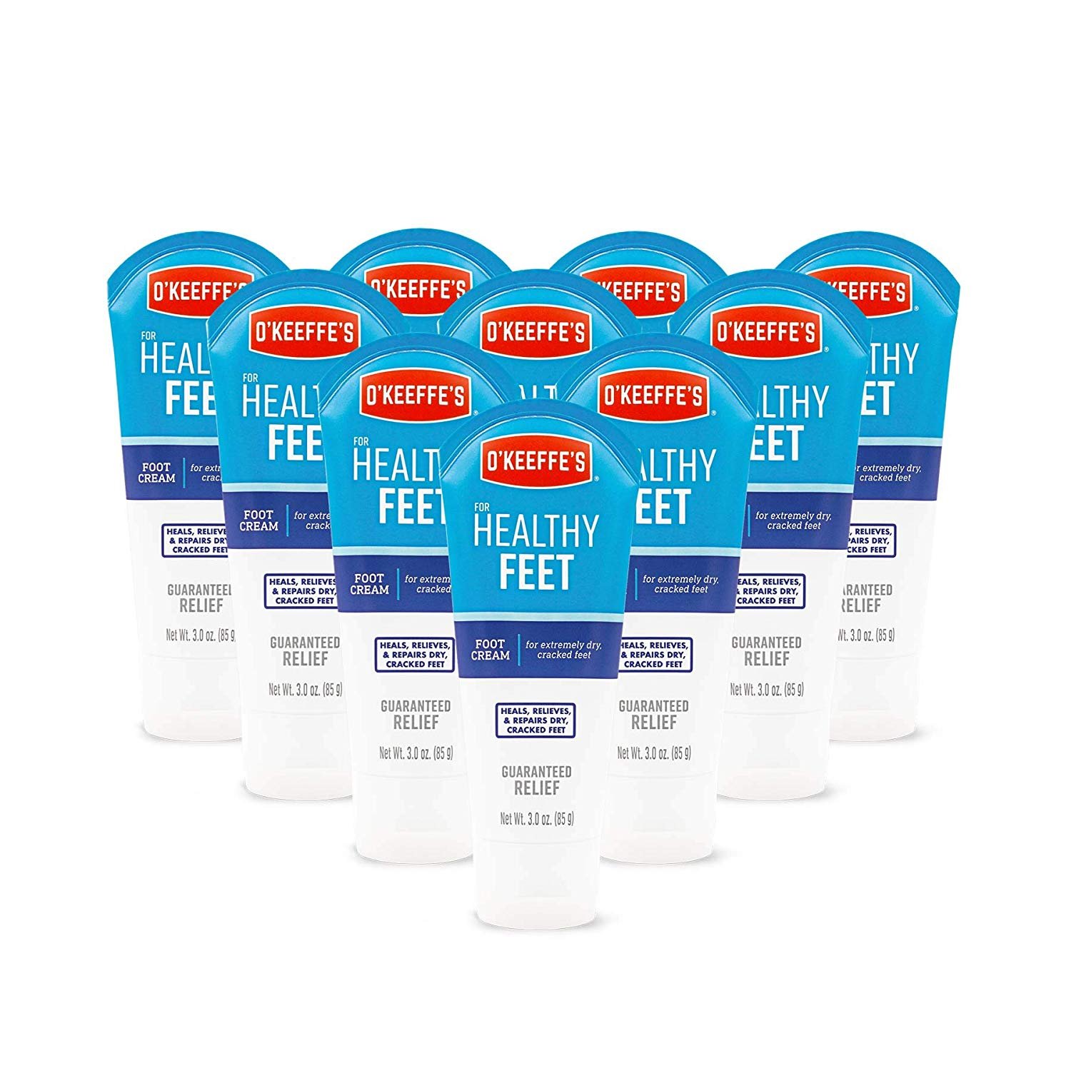 O'Keeffe's Healthy Feet Pain Relieving Foot Cream with Lidocaine Medicine,  3oz Tube