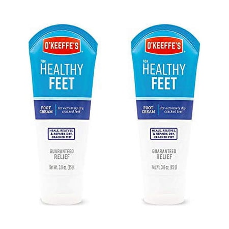 O'Keeffe's Healthy Feet Foot Cream for Extremely Dry, Cracked Feet, 3 Ounce Tube, (Pack of 2)