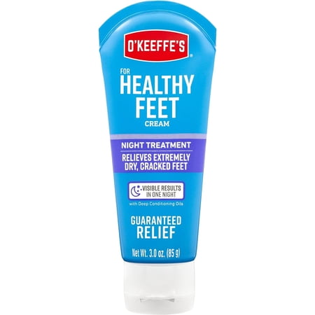 O'Keeffe's Healthy Feet Night Treatment Foot Cream, 3.0 Ounce Tube (Pack of 2)