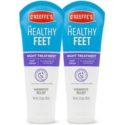 O'Keeffe's Healthy Feet Night Treatment Foot Cream Pack of 2, White, 2 Pack 103011