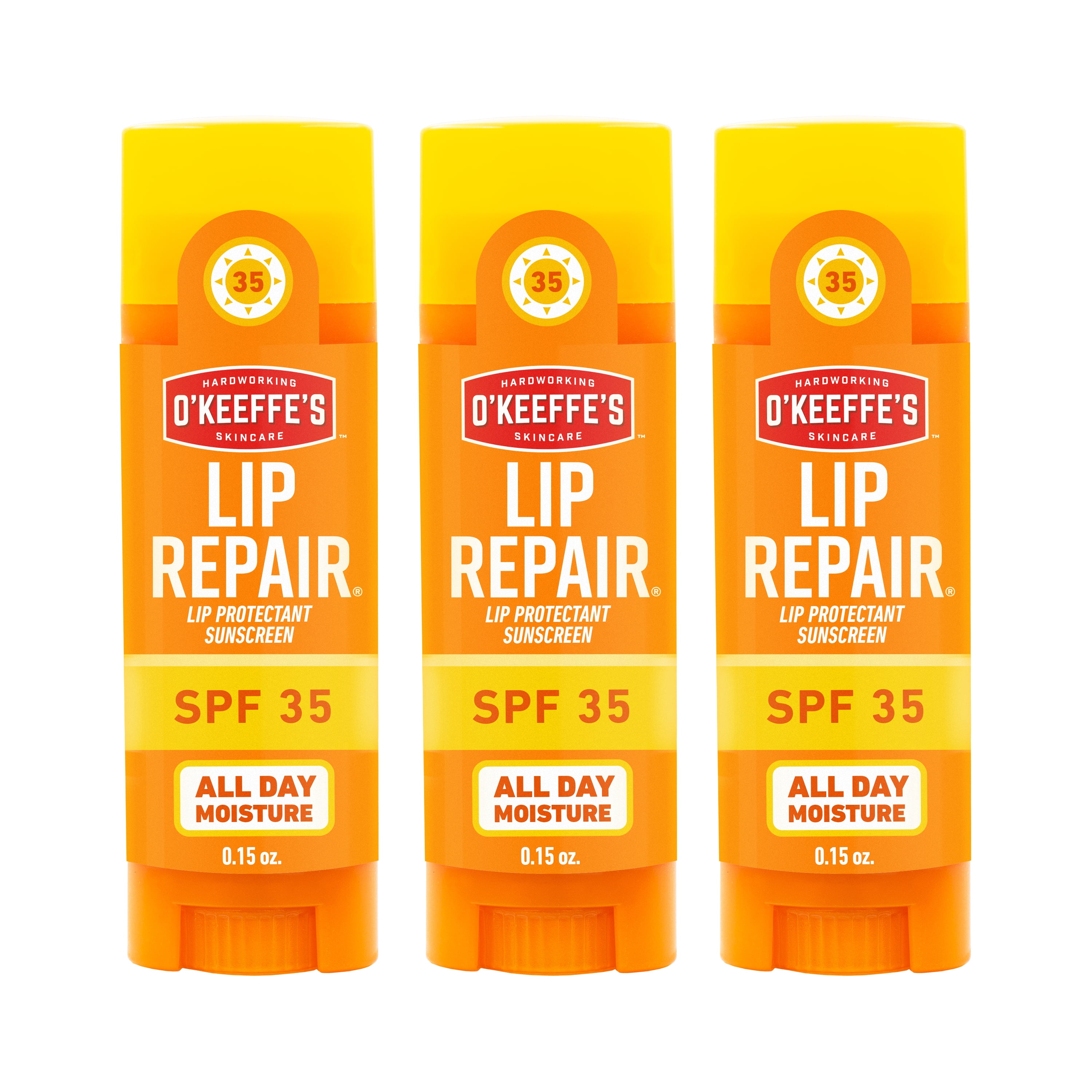 O’Keeffe’s Lip Repair SPF 35 Lip Balm 0.15oz Sticks - Pack of 3
