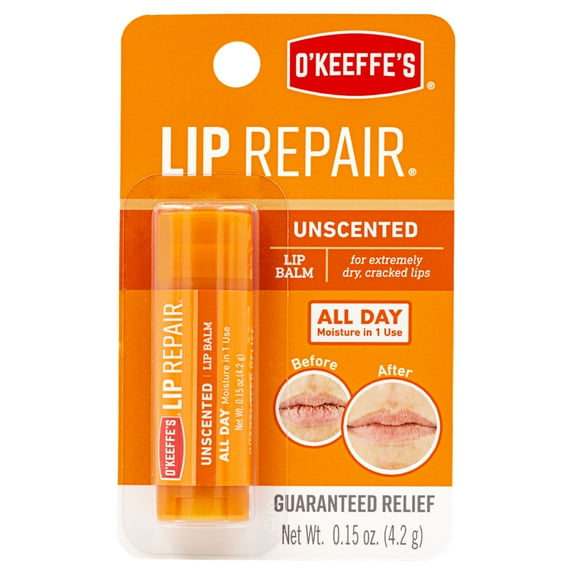 O'Keeffe's Original Lip Repair Unscented Lip Balm, 4.2g Stick