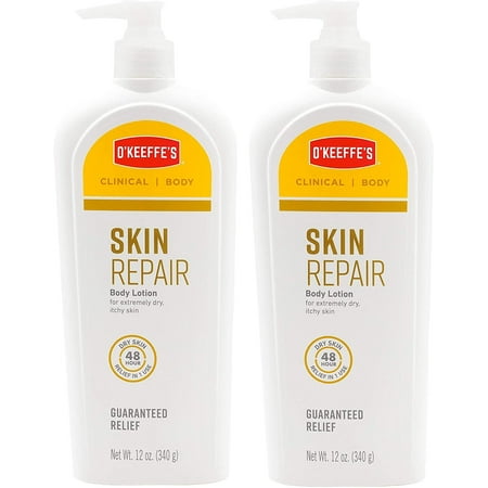 O'Keeffe's Skin Repair Body Lotion and Dry Skin Moisturizer, Pump Bottle, 12 ounce, Pack of 2 102998