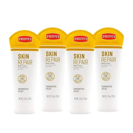 O'Keeffe's Skin Repair Body Lotion and Dry Skin Moisturizer, Tube, 7 ounce, Pack of 4