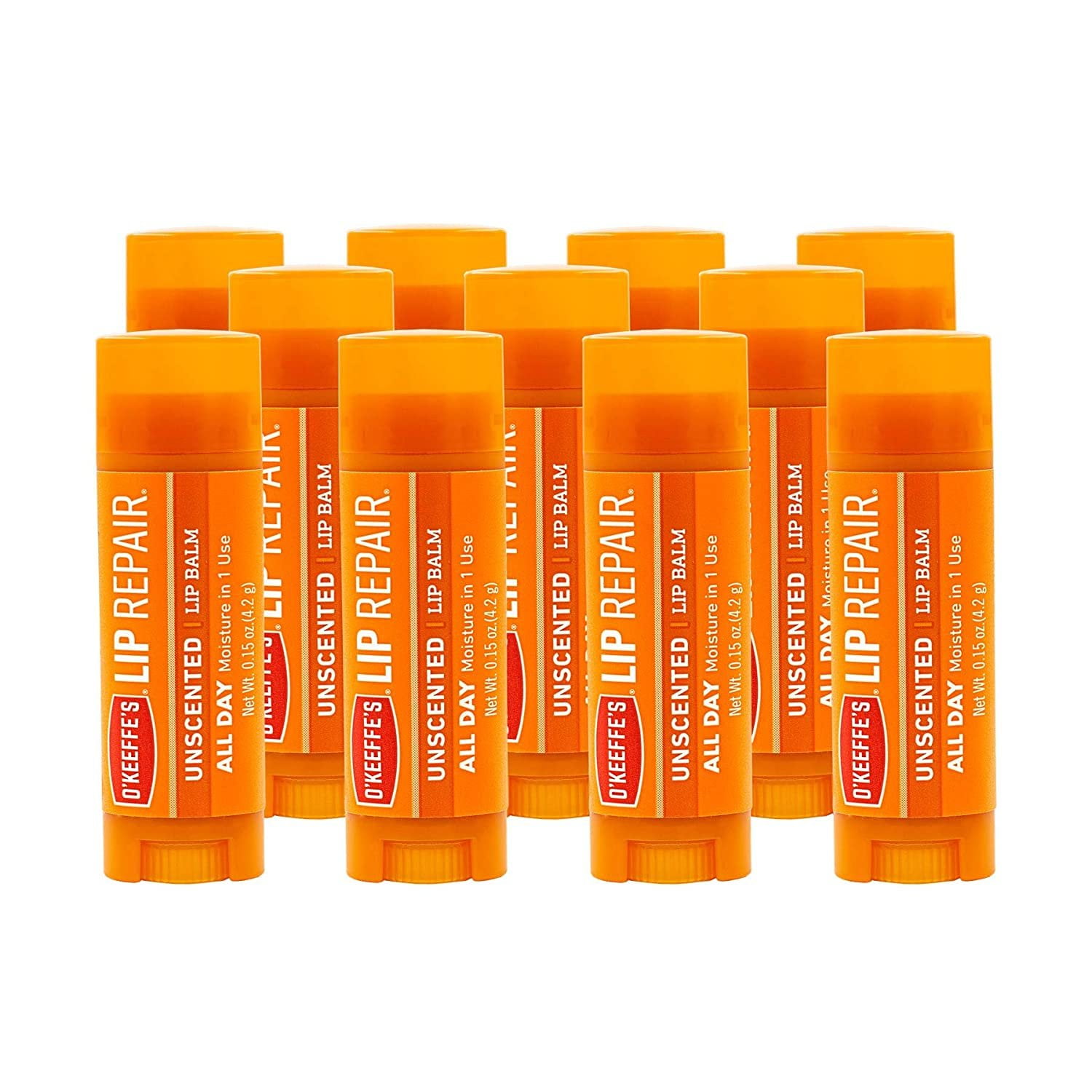 O'Keeffe's Unscented Lip Repair Lip Balm for Dry, Cracked Lips, Stick