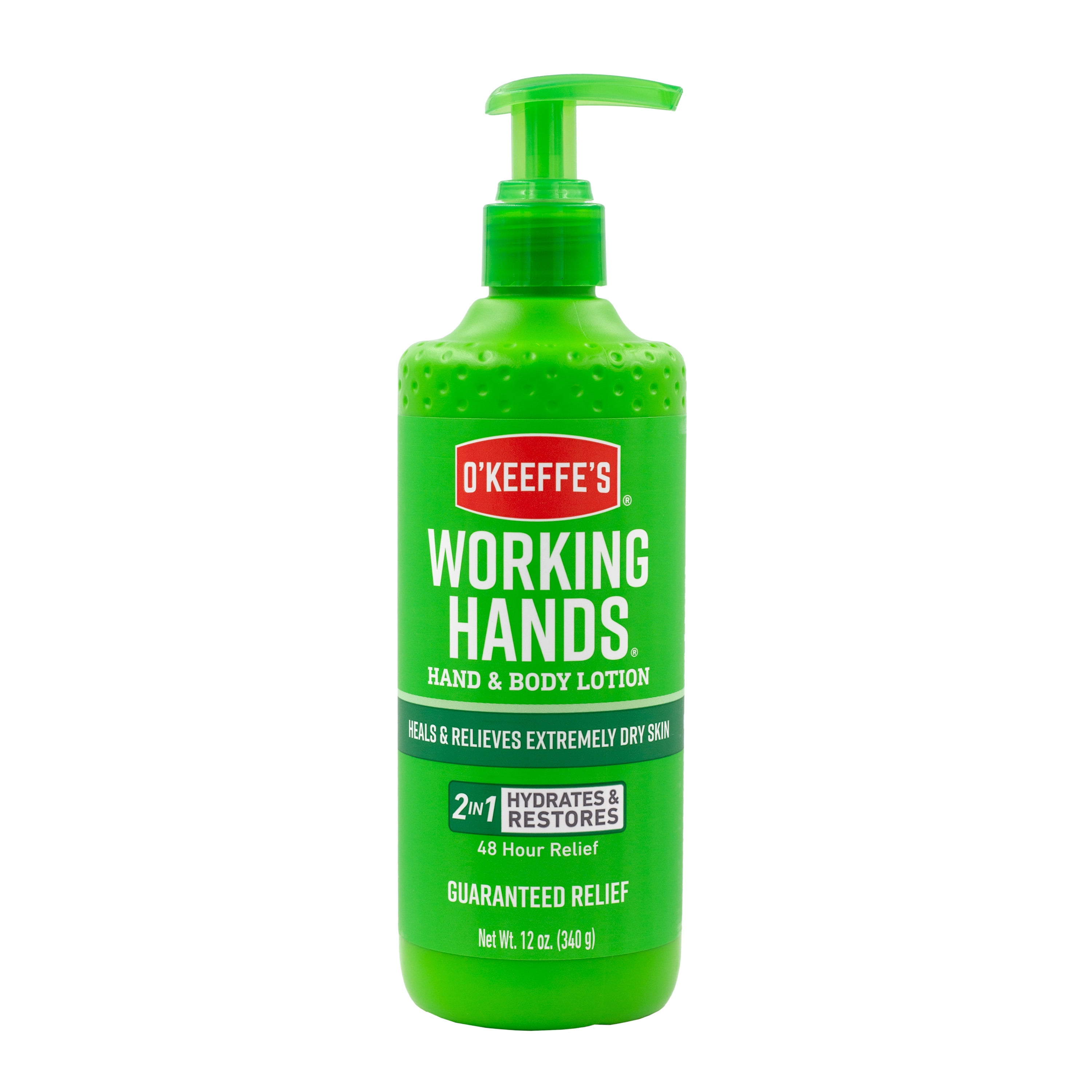 O'Keeffe's Working Hands, Hand & Body Lotion, Heals & Relieves Extremely Dry Skin, 12oz Pump