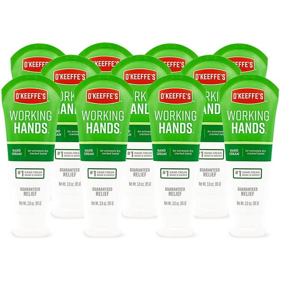 O'Keeffe's Working Hands Hand Cream, 3 ounce Tube, Pack of 11