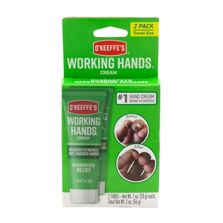 O'Keeffe's Working Hands Moisturizing Hand Cream, 1 oz Tube Twin Pack