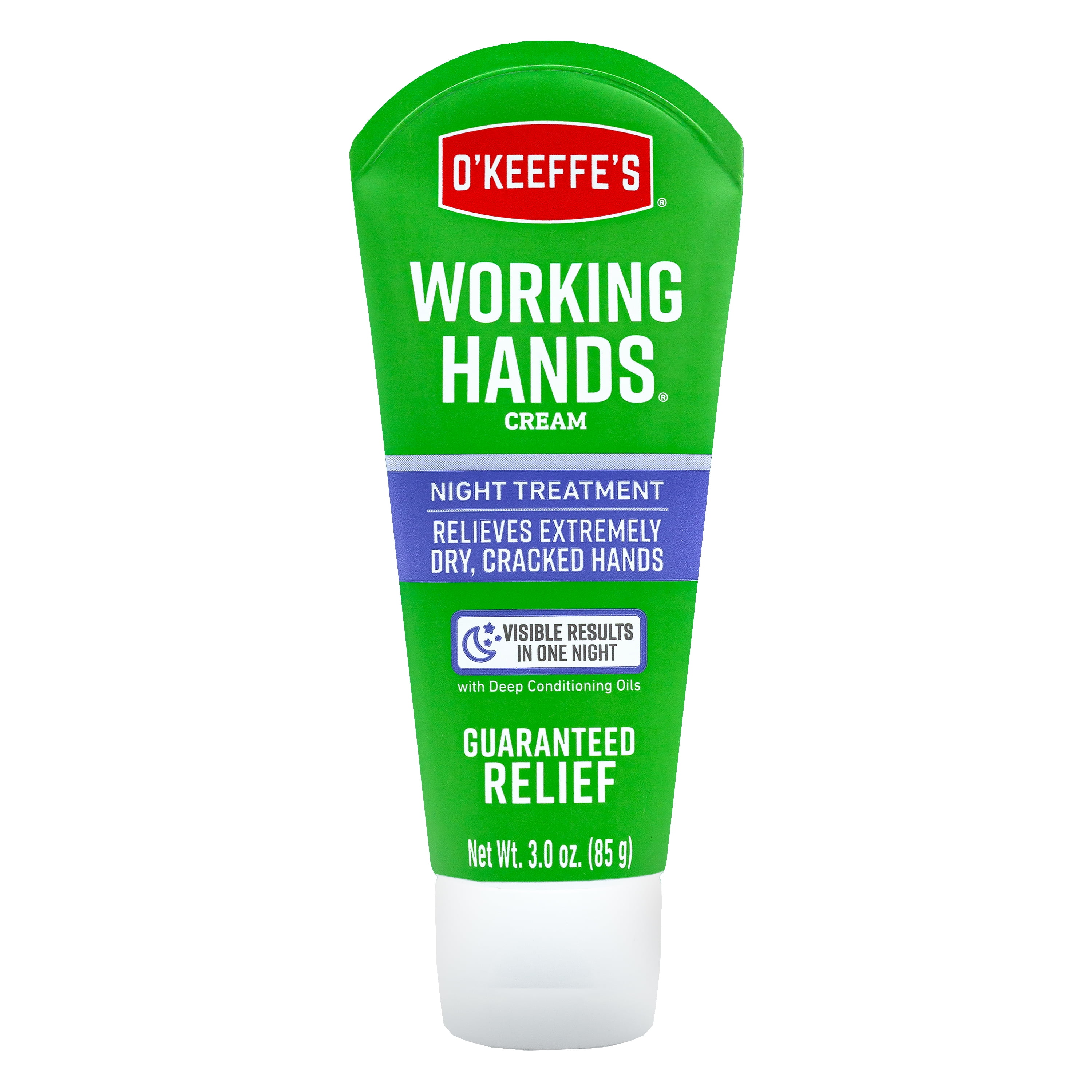 O'Keeffe's Working Hands Night Treatment Hand Cream, 3 Ounce Tube