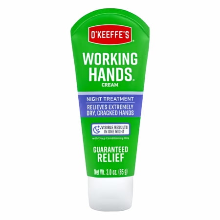 O'Keeffe's Working Hands Night Treatment Tube 3 oz (Pack of 6)