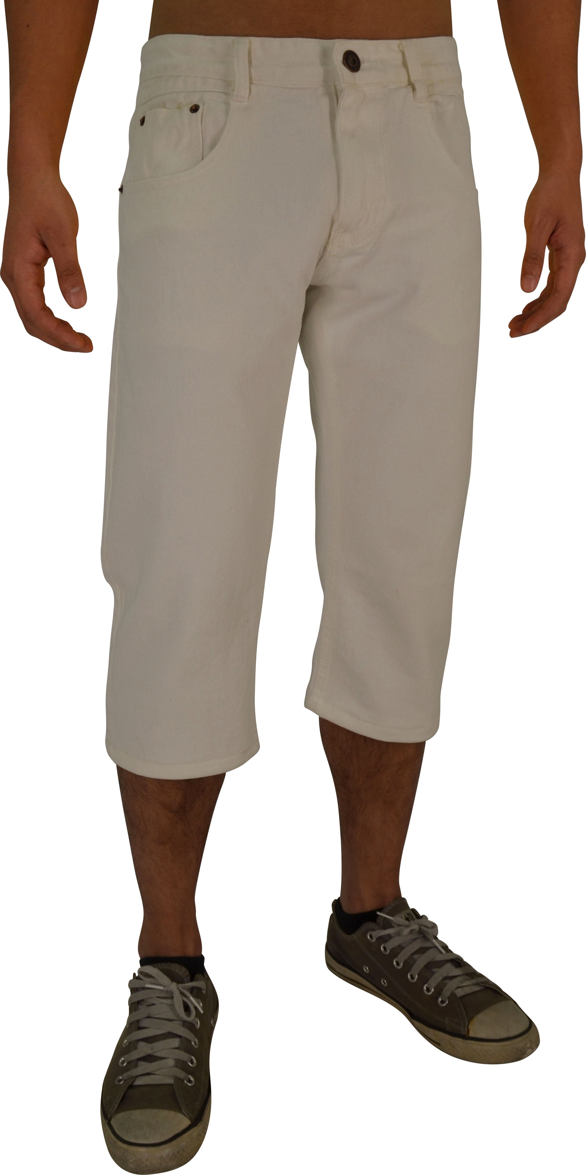 O'Look Men's Capri Shorts (inseam 19") 730CWhite Color size38