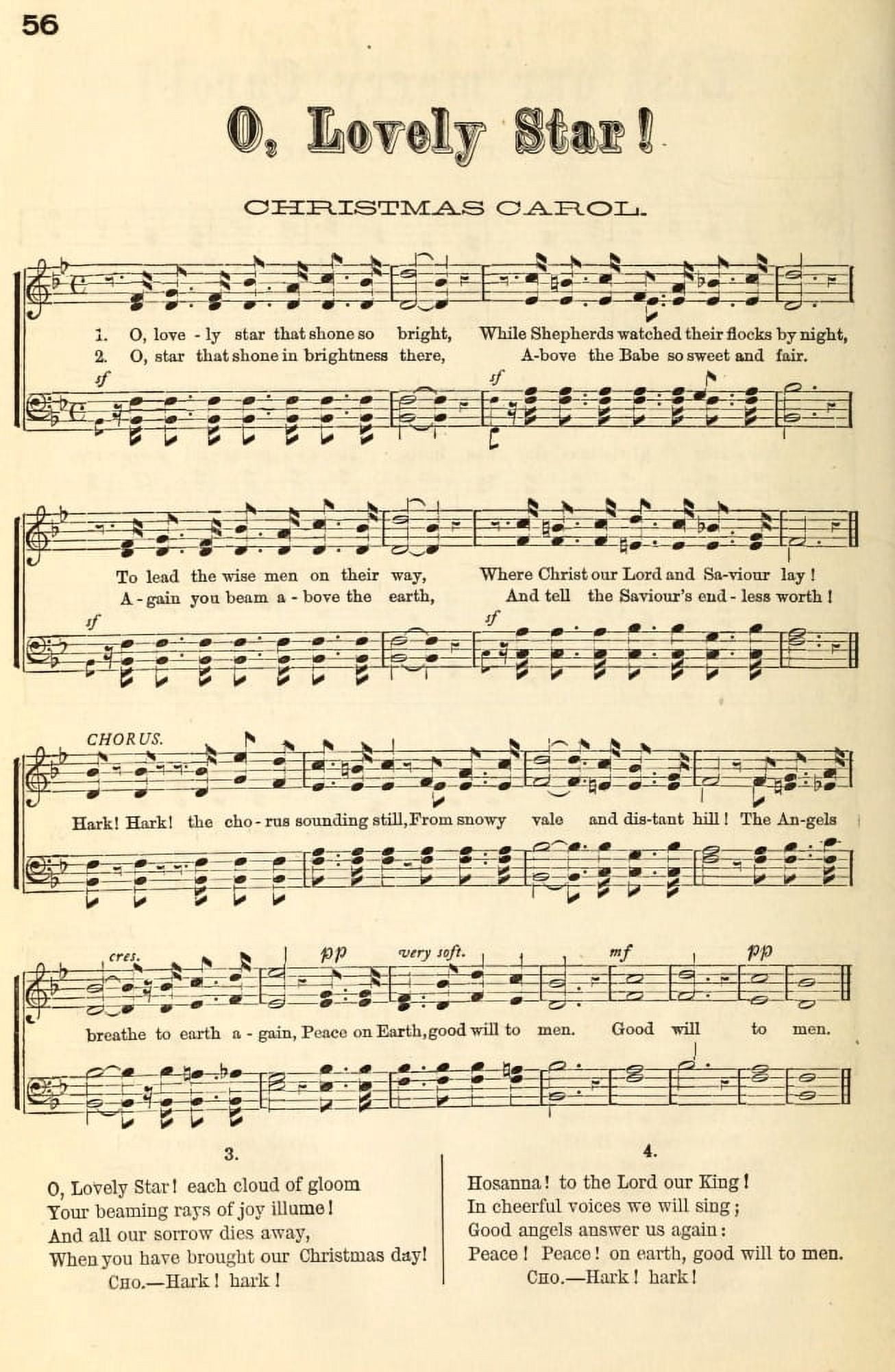 O Lovely Star Chaplet of original hymns and songs 1873 Canvas Art -  (24 x 36)