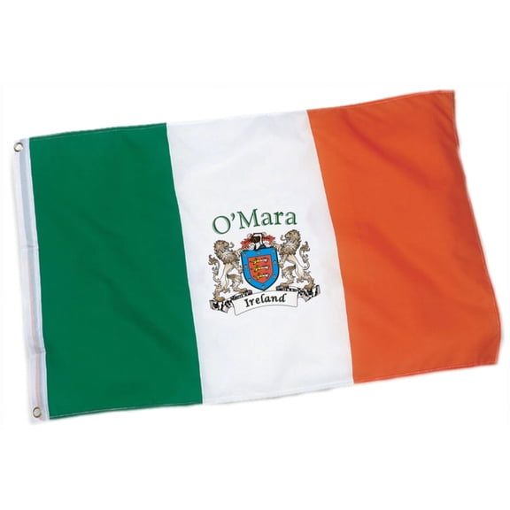 O'Mara Irish Coat of Arms Heavy Duty Outdoor Ireland Flag - 2'x3'