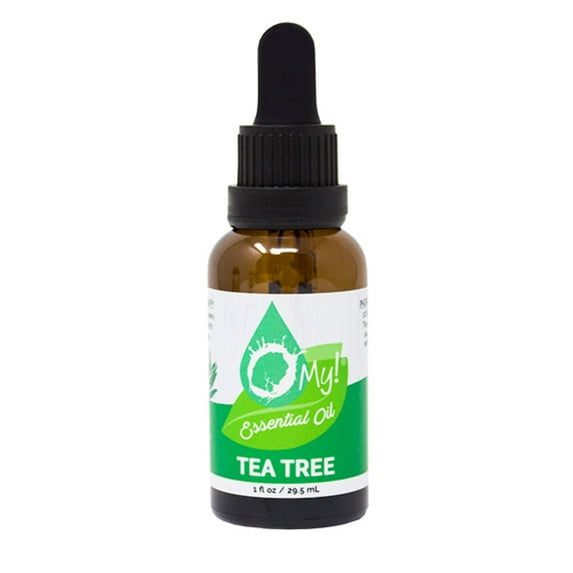 O My! Pure Essential Oil of Tea Tree | 1oz Amber Dropper Bottle | Child-resistant
