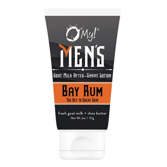 O My! Goat Milk After Shave Lotion 2oz | Made with Raw Goat Milk | Shea Butter and Vit E | Free of Parabens  More | Handcrafted in USA
