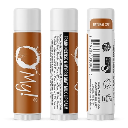 O My! Goat Milk Lip Balm | Shea Butter and Vitamin E | Free of Parabens More | Handcrafted in USA