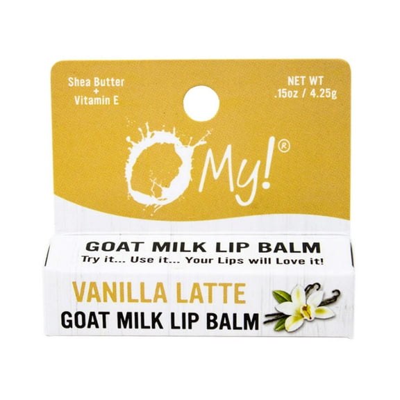O My! Goat Milk Lip Balm - Single Pack | Shea Butter and Vitamin E | Free of Parabens  More | Handcrafted in USA