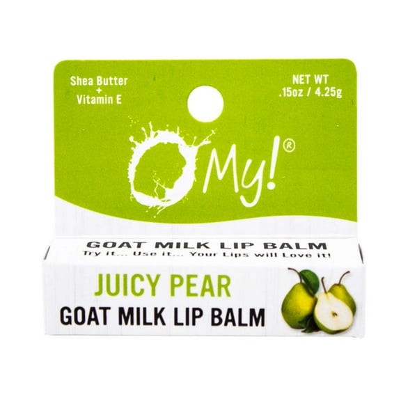 O My! Goat Milk Lip Balm - Single Pack | Shea Butter and Vitamin E | Free of Parabens  More | Handcrafted in USA