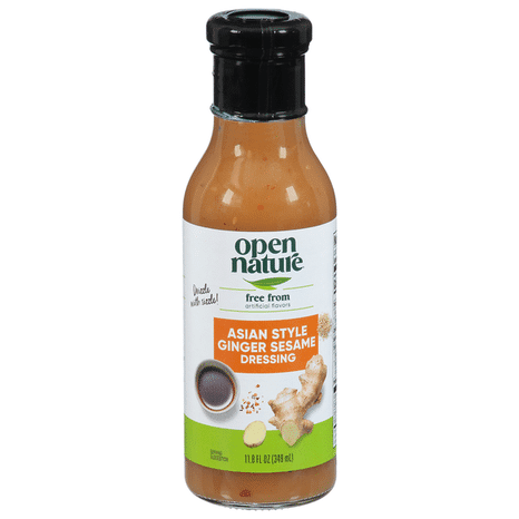 O N Asian Style Ginger Sesame Dressing Vegetarian Vegan 11.8 fl oz
