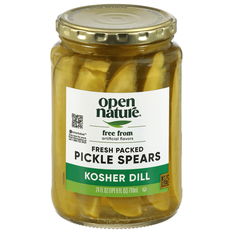 O N Kosher Dill Pickle Spears, 24 fl oz