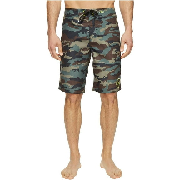 O'NEILL Men's 21 Inch Santa Cruz Boardshorts - Quick Dry Swim Trunks for Men with Fabric and Pockets 28 Camo , Santa Cruz Printed 2.