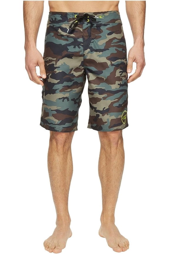 O'NEILL Men's 21 Inch Santa Cruz Boardshorts - Quick Dry Swim Trunks for Men with Fabric and Pockets 28 Camo , Santa Cruz Printed 2.