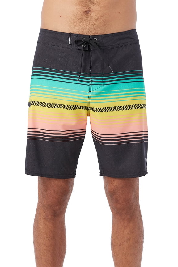 Mens Hyperfreak Heat Stripe Line 19 Swim, Black, 32
