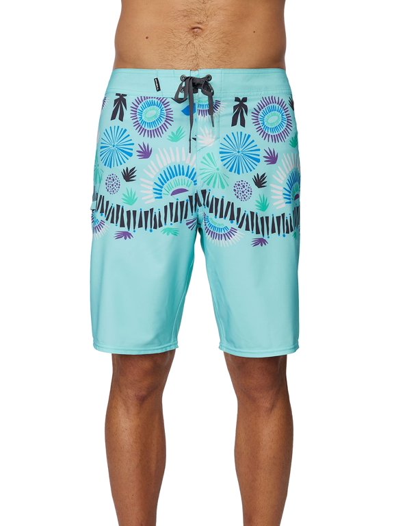 Mens Hyperfreak Heist Print Swim, Turq 2, 36