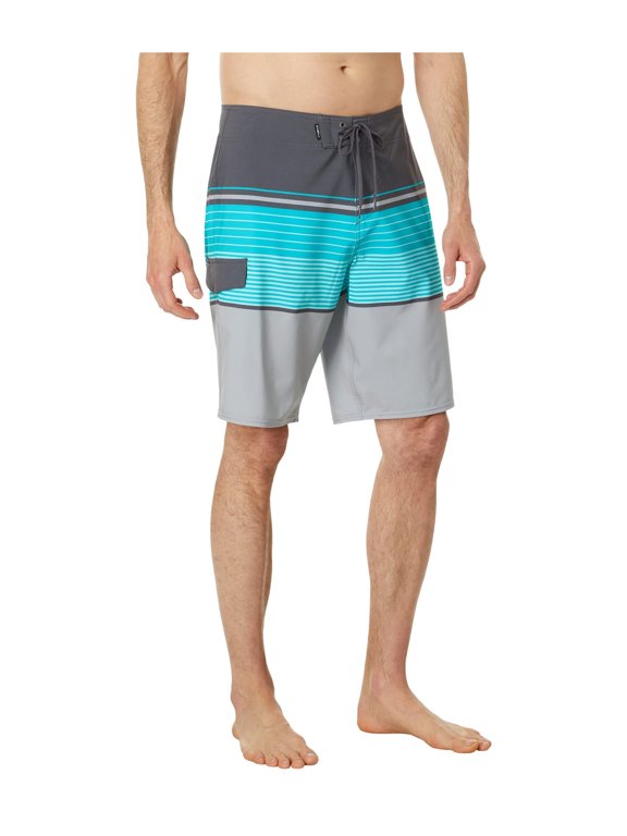 Mens Lennox Stripe 21 Swim, Graphite, 31