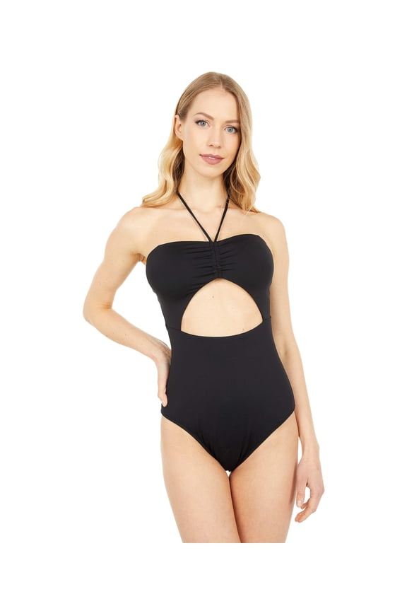 Sayulita Saltwater Solids One-Piece Black XL (US 13)