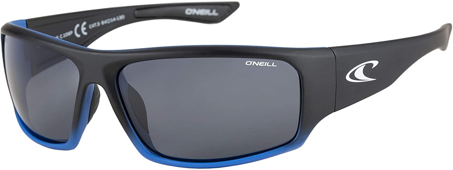 O Neill Sultans 2 0 Men S Polarized Wrap Sunglasses Matte Black Blue