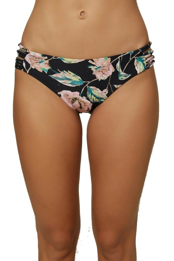 Van Don Floral Knot Hipster Bottoms Black SM (US 1-3)