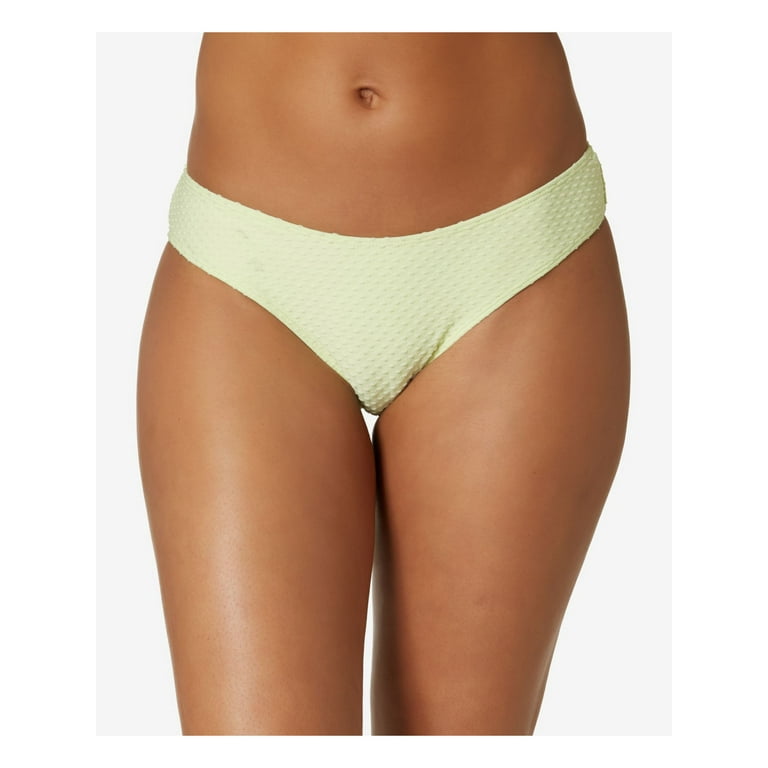 O'NEILL Women's Green Unlined Textured Rockley Saltwater Bikini Swimsuit  Bottom XL