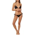thumbnail image 1 of O'NEILL Women's Side Tie Hipster Bikini Swimsuit Bottom (Black/Salt Water Solids SP20, XL), 1 of 8