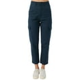 thumbnail image 1 of ONeill Womens Heather Casual Cargo Pants, Blue, 26, 1 of 4