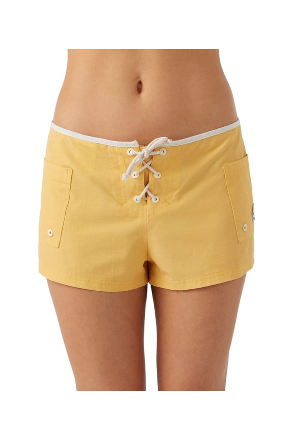 Womens Swim Bolsa Chica 2 Board Shorts Creamsicle Size 13