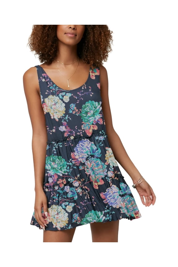 Womens Swim Linnet Printed Cover-Up Wrap, Slate, Xs