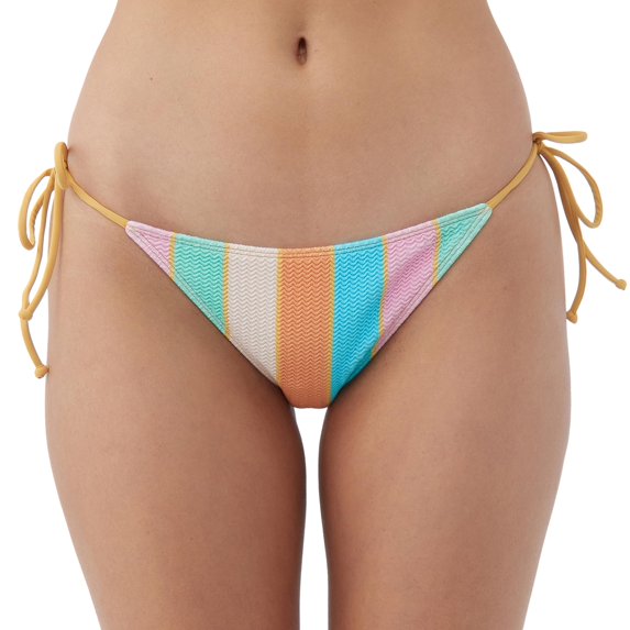 O'NEILL Womens Swim Mayan Stripe Maracas Medium-Coverage Bikini Bottom, Multi Colored, M