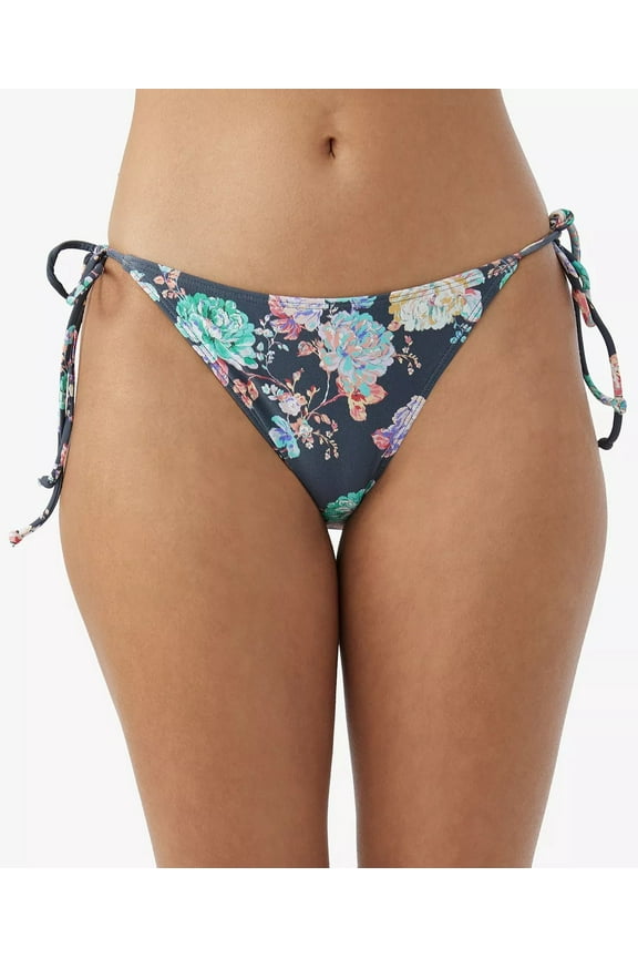 Womens Swim Stella Maracas Medium-Coverage Bikini Bottom, Slate, S