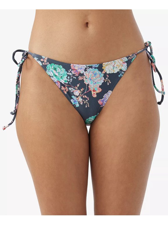 Womens Swim Stella Maracas Medium-Coverage Bikini Bottom, Slate, S