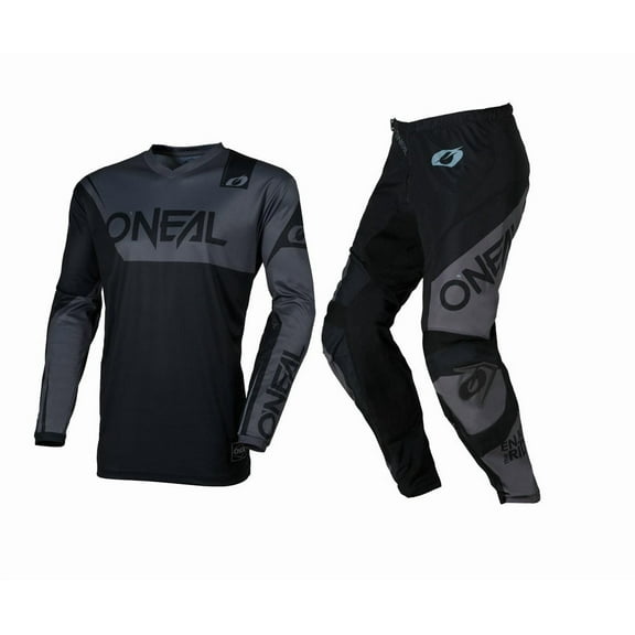 O'Neal 2026 Element Racewear Black/Gray Offroad Motocross Jersey Pant Combo (Small, W28)